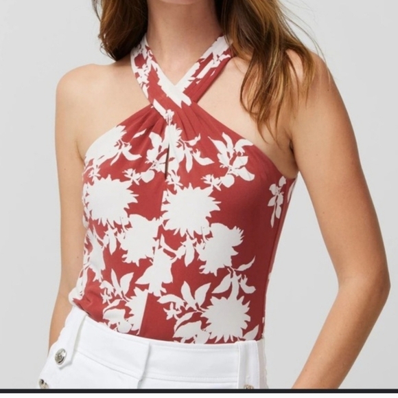 White House Black Market Tops - NWT WHBM Halter Criss Cross Top